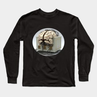 Bran wired to computer Long Sleeve T-Shirt